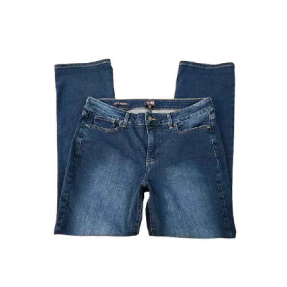 NYDJ Marilyn High-Rise Straight Stonewashed Jeans